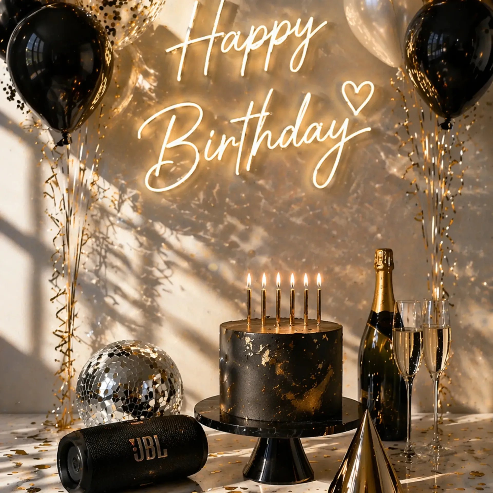 Geburtstagdekorationen zu ausleihen