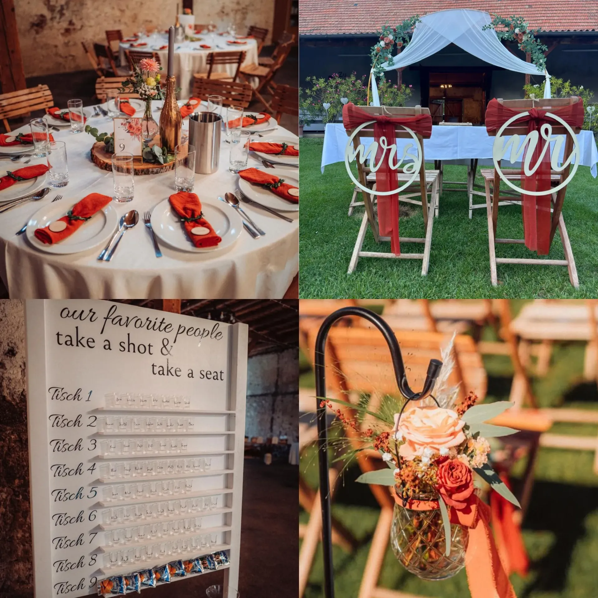 Hochzeitsdekorationen & Hochzeits-Accessoires