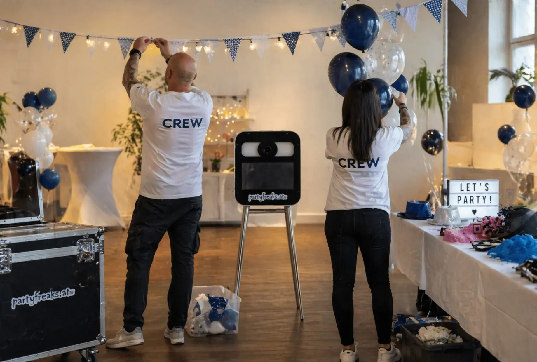 Wir vermieten Fotoboxen, Deko und Zubehör für Hochzeiten